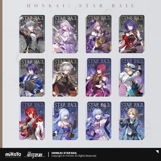 miHoYo Honkai Star Rail LIVE Series Glitter Sand Display Card